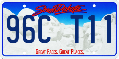 SD license plate 96CT11