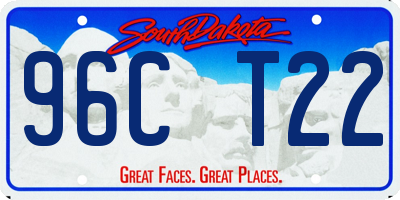 SD license plate 96CT22
