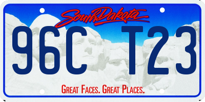 SD license plate 96CT23