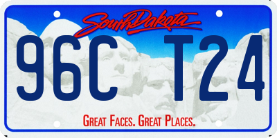 SD license plate 96CT24