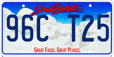 SD license plate 96CT25