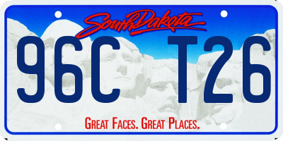 SD license plate 96CT26