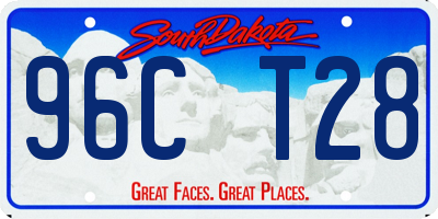 SD license plate 96CT28