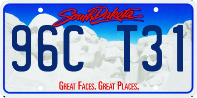 SD license plate 96CT31