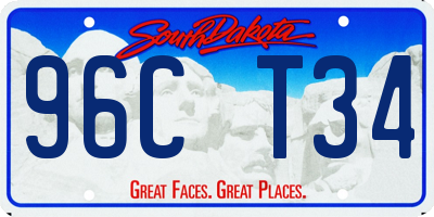 SD license plate 96CT34