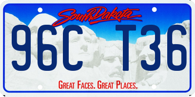 SD license plate 96CT36