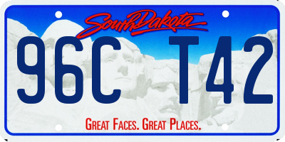 SD license plate 96CT42