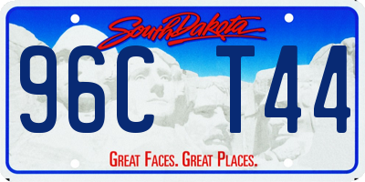 SD license plate 96CT44