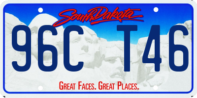 SD license plate 96CT46
