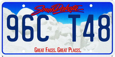 SD license plate 96CT48