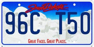 SD license plate 96CT50