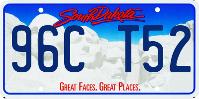 SD license plate 96CT52
