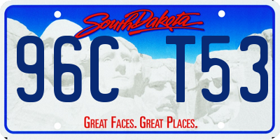 SD license plate 96CT53