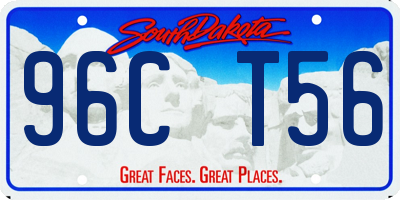 SD license plate 96CT56
