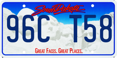 SD license plate 96CT58