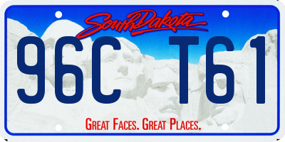 SD license plate 96CT61