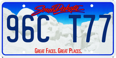 SD license plate 96CT77