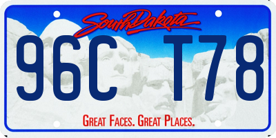 SD license plate 96CT78