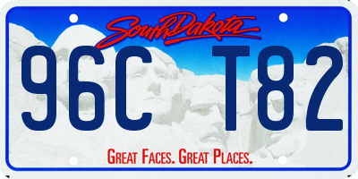 SD license plate 96CT82