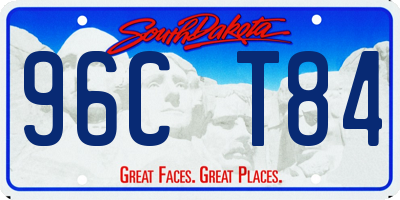 SD license plate 96CT84