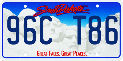 SD license plate 96CT86