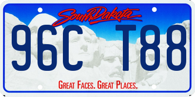 SD license plate 96CT88