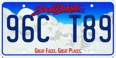 SD license plate 96CT89