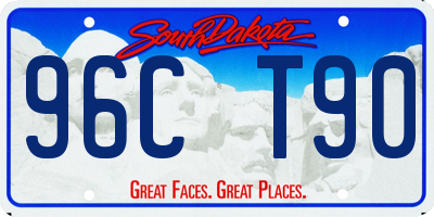 SD license plate 96CT90