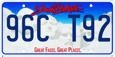 SD license plate 96CT92