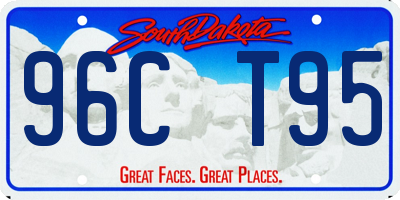 SD license plate 96CT95