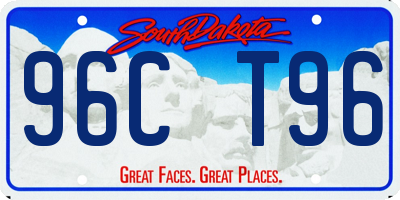 SD license plate 96CT96