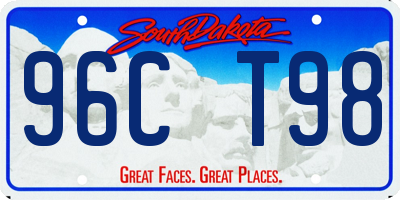 SD license plate 96CT98