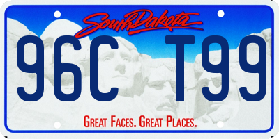 SD license plate 96CT99