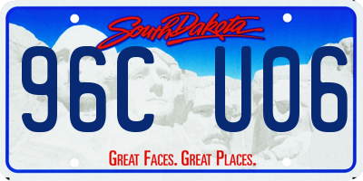 SD license plate 96CU06