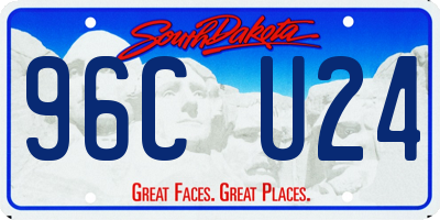 SD license plate 96CU24