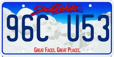 SD license plate 96CU53