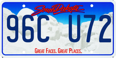 SD license plate 96CU72