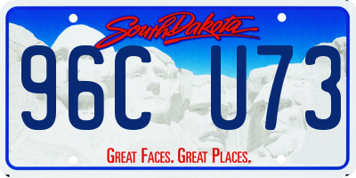 SD license plate 96CU73