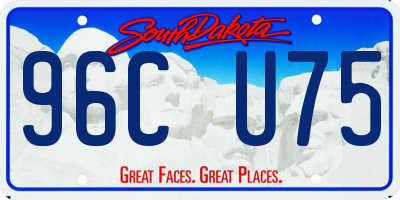 SD license plate 96CU75