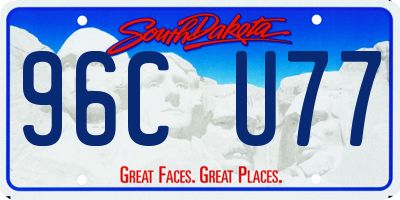 SD license plate 96CU77