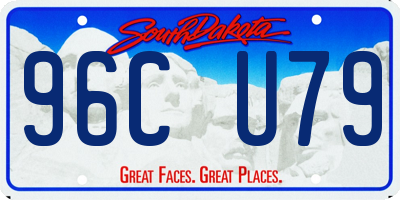 SD license plate 96CU79