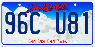 SD license plate 96CU81