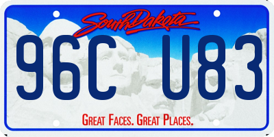 SD license plate 96CU83