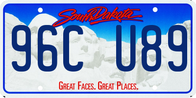 SD license plate 96CU89