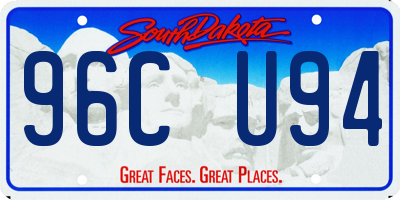 SD license plate 96CU94