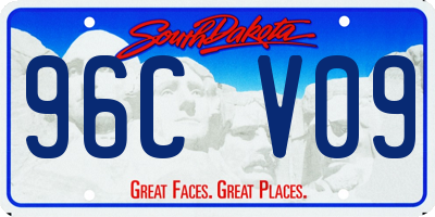 SD license plate 96CV09