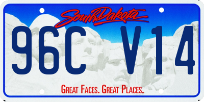 SD license plate 96CV14