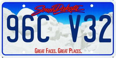 SD license plate 96CV32
