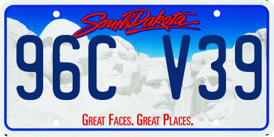 SD license plate 96CV39