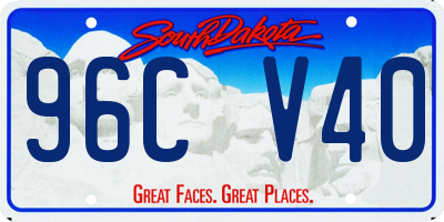 SD license plate 96CV40